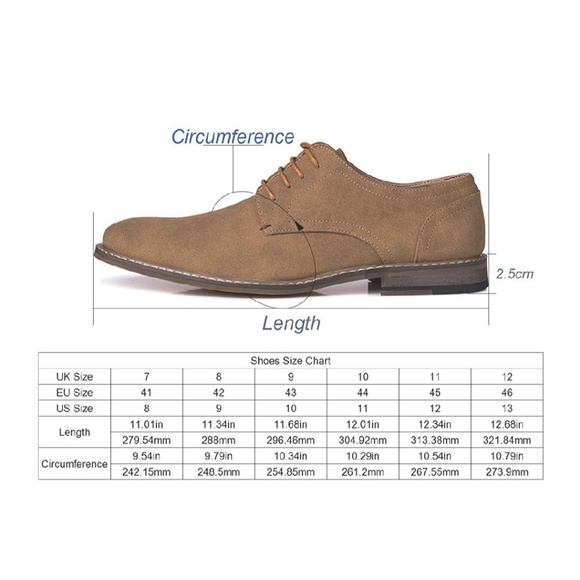 Men's Suede Oxford Dress Shoes Lace Up - Picture 2 of 6